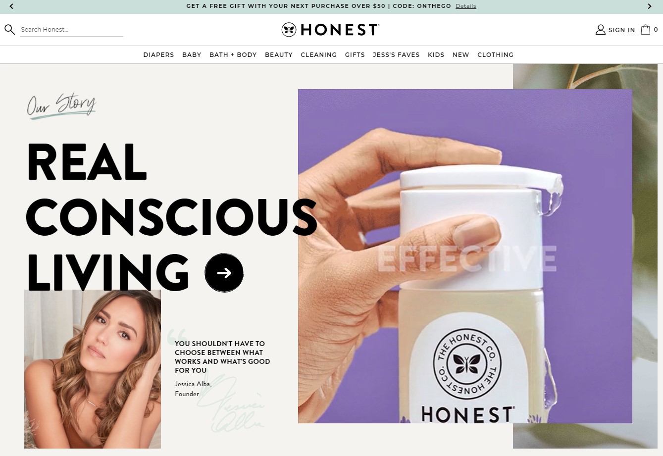The Honest Company сайт