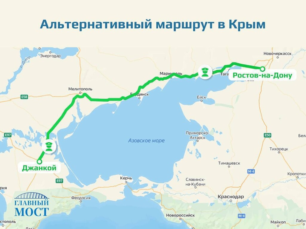 маршрут в Крым
